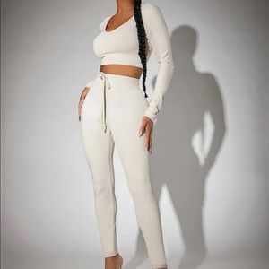 Ribbed Knit Two Piece Set